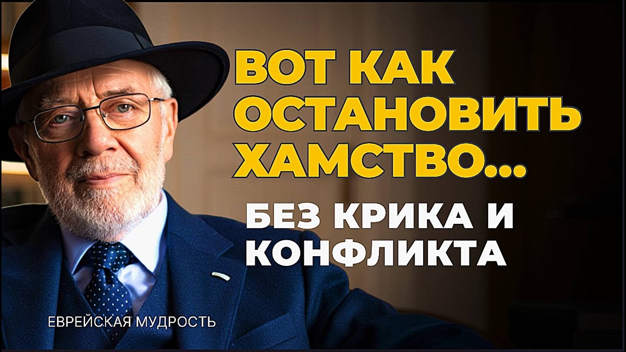 КАК человека ПОСТАВИТЬ НА МЕСТО без скандалов и криков? Еврейская мудрость.