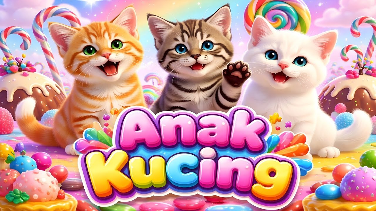 LAGU ANAK 🇮🇩 ANAK KUCING MEONG MEONG - KITTEN SONG - LAGU ANAK BALITA VIRAL