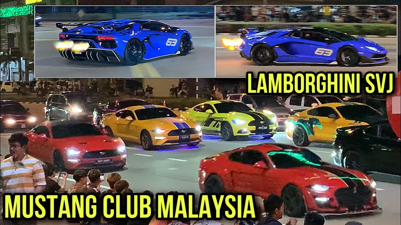 GENG MUSTANG TURUN GAIS🔥Wak Doyok pun hadir | LAMBORGHINI payung bunyi V12 😍 Malam minggu Kuantan