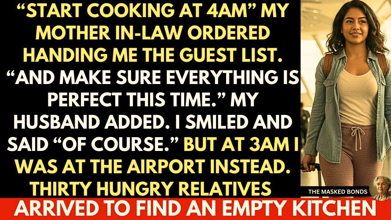 My Husband's Mother Ordered Me to Cook Thanksgiving Dinner for 30 People Alone—So I Boarded a Plane