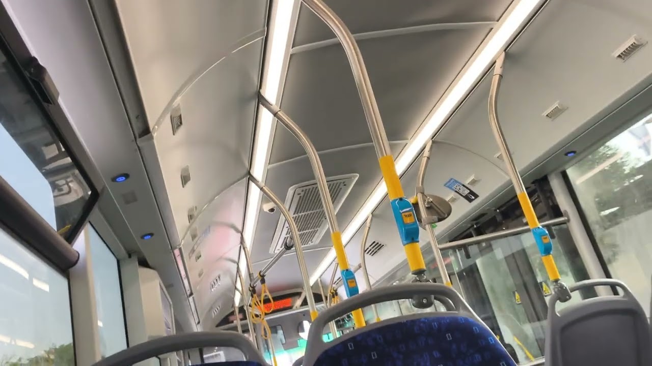 riding on Higer KLQ6129G CNG LF DBS route 22 in beer sheva (Voith Fast idle)
