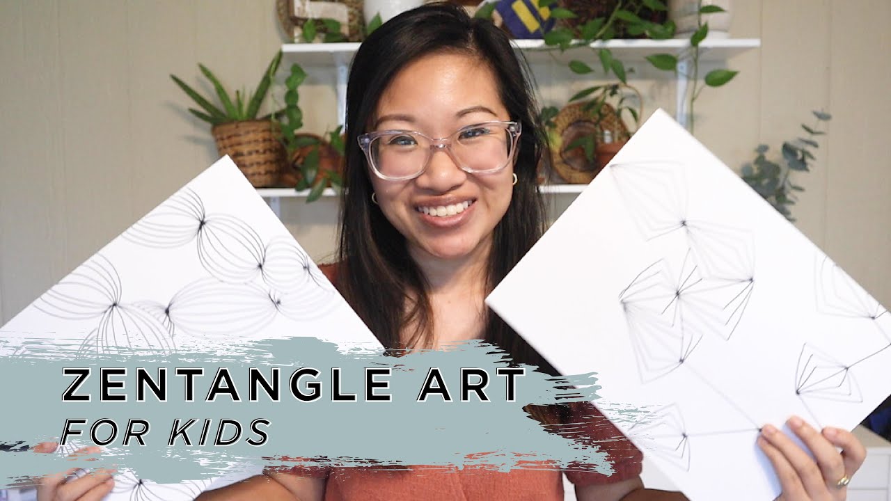 Relaxing Zentangle Art Tutorial for Kids