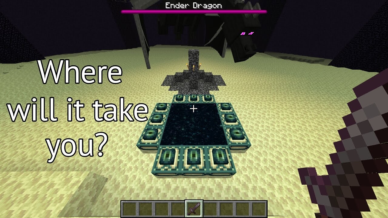 What happens if you create an End portal in the end in Minecraft?