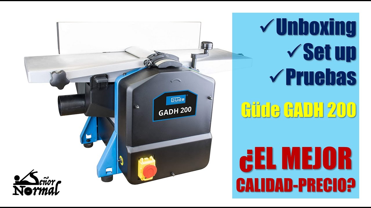 Unboxing, Set up & Test Cepillo Regruesador Güde GADH 200 - EN ESPAÑOL