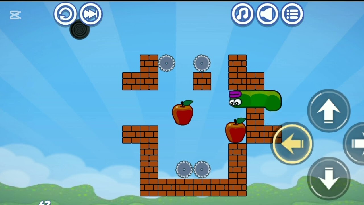 Apple Worm game level 63 #minecraft #appleworm#gaming #usa #fun #funny 