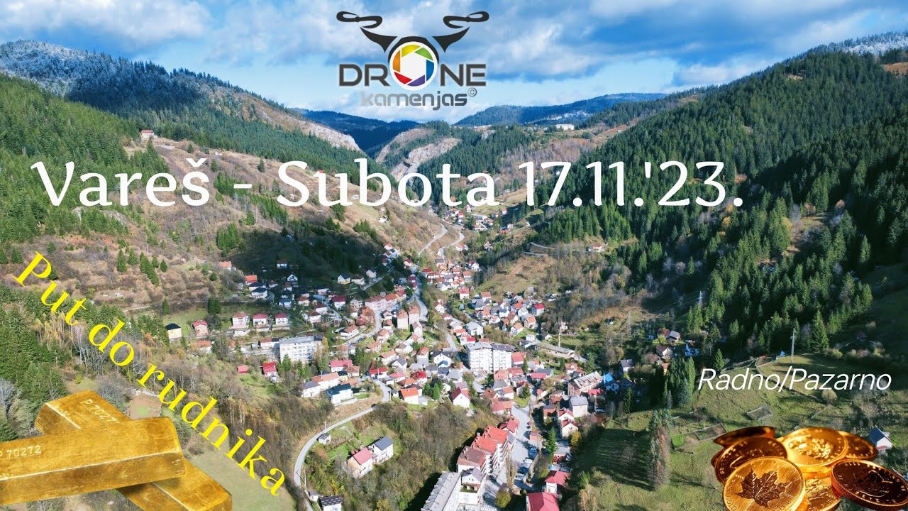 Vareš Subotom - radno/pazarno 18. Novembar 2023 #pijaca #izdradnja #kruznitok #put #rudnik #4K
