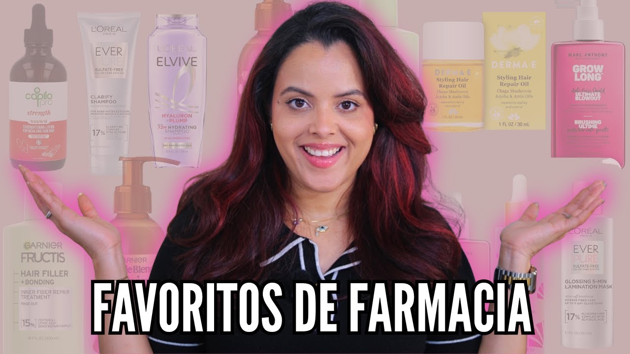 Mis productos FAVORITOS de FARMACIA para un cabello hermoso y saludable 💊✨