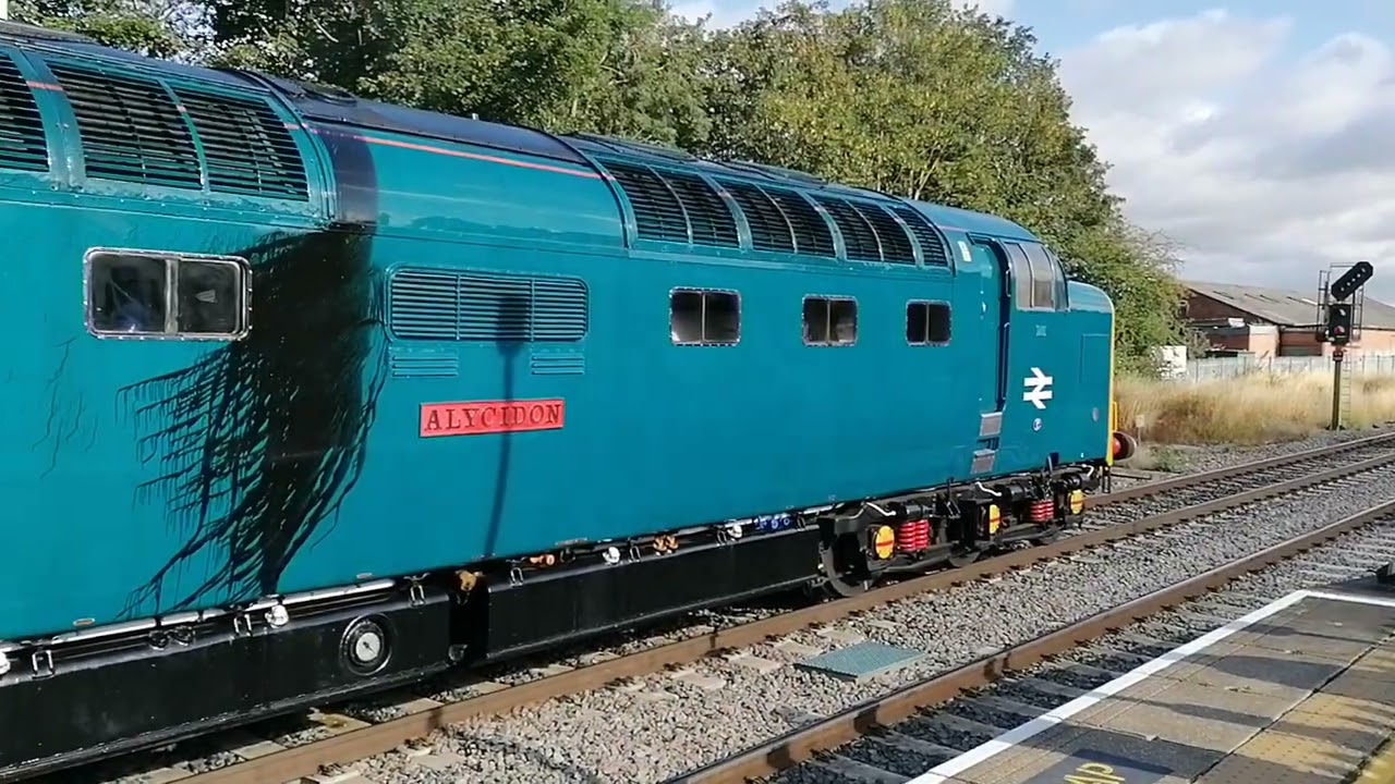 Deltic 55009 Alycidon departs Chesterfield 29th July 2023