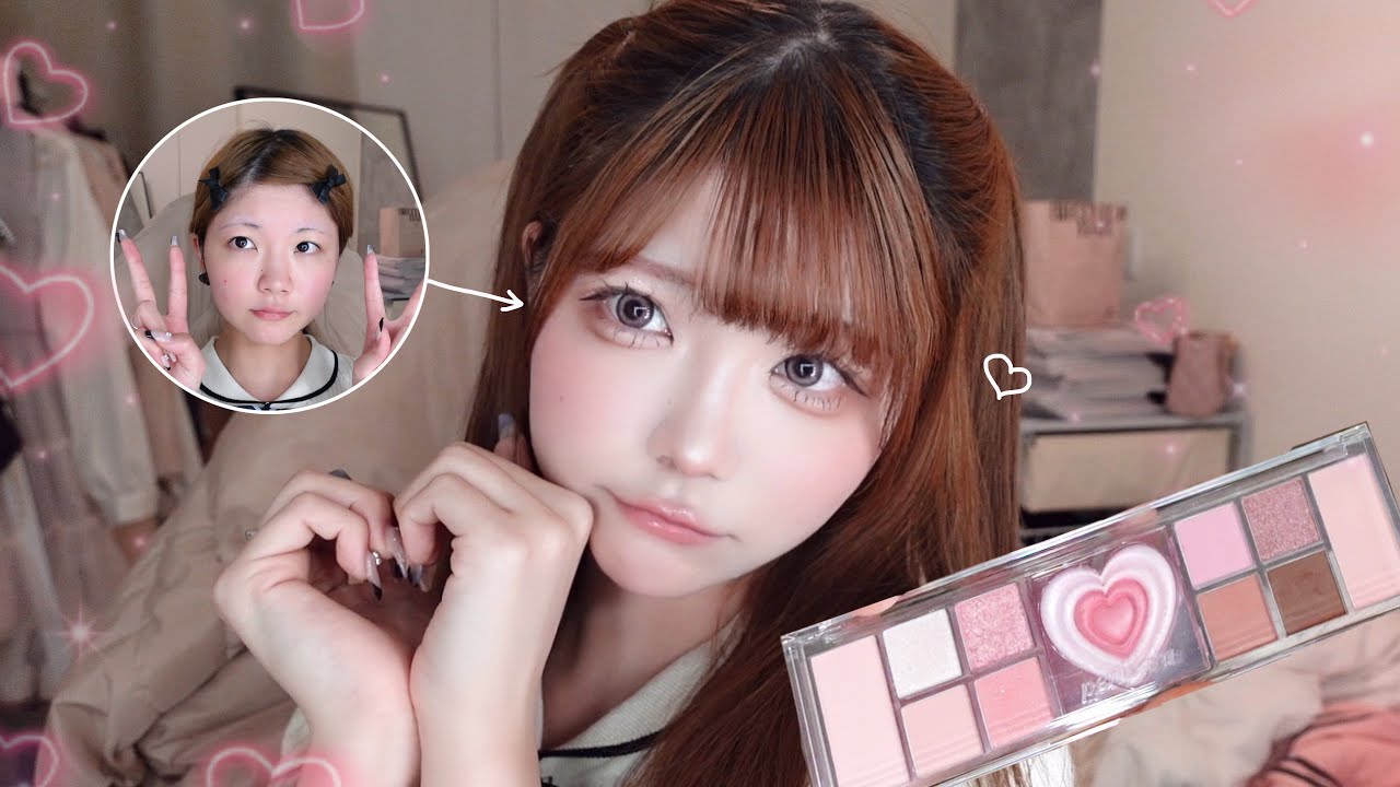 periperaのアイシャドウでメイクする💗*.+ﾟ