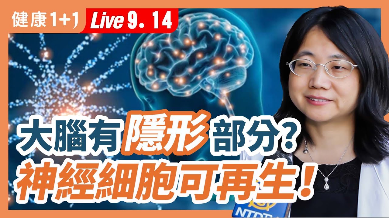 大腦未解之謎！人有「看不見的大腦」，神經細胞有再生能力！（9.14.2022） | 健康1+1 · 直播
