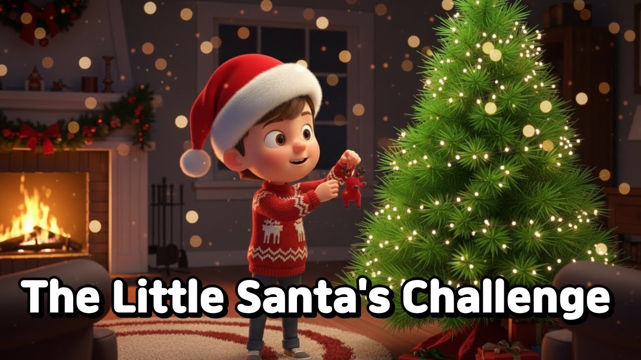🎄 The Little Santa's Big Challenge! DIY Christmas Tree Decoration (So Cute!)