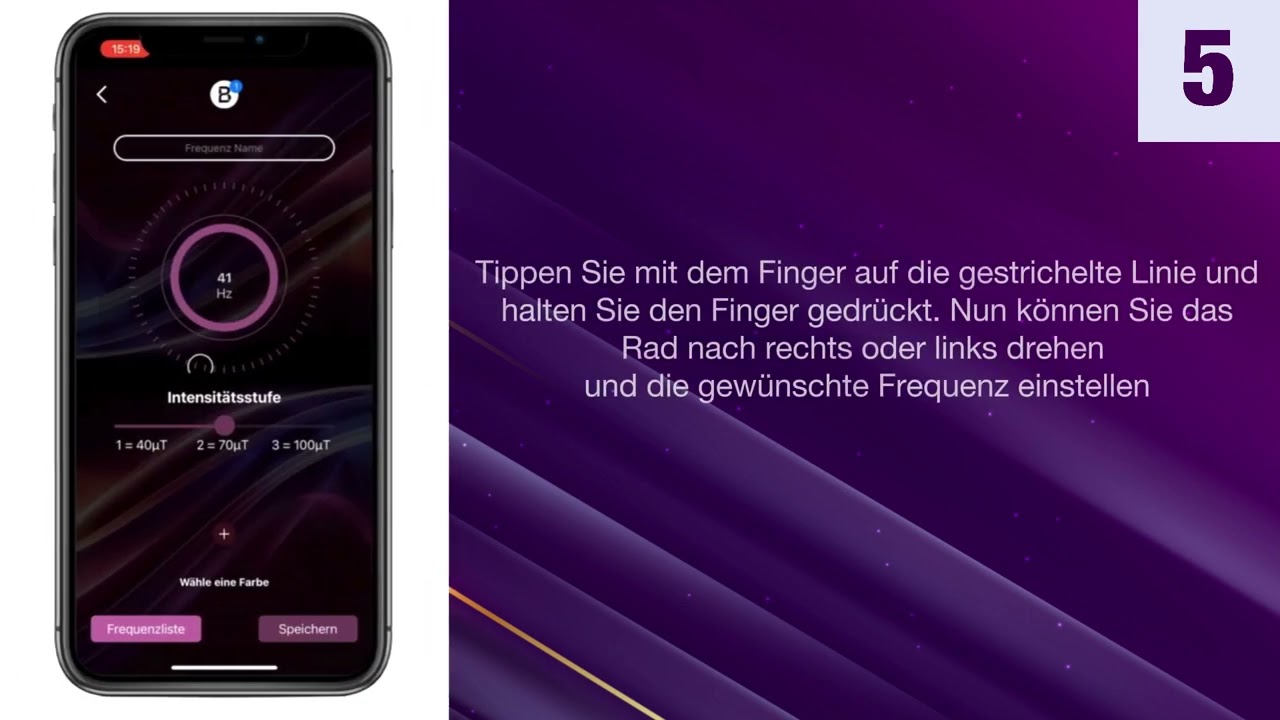 Das Frequenzrad für die BUBBLE 