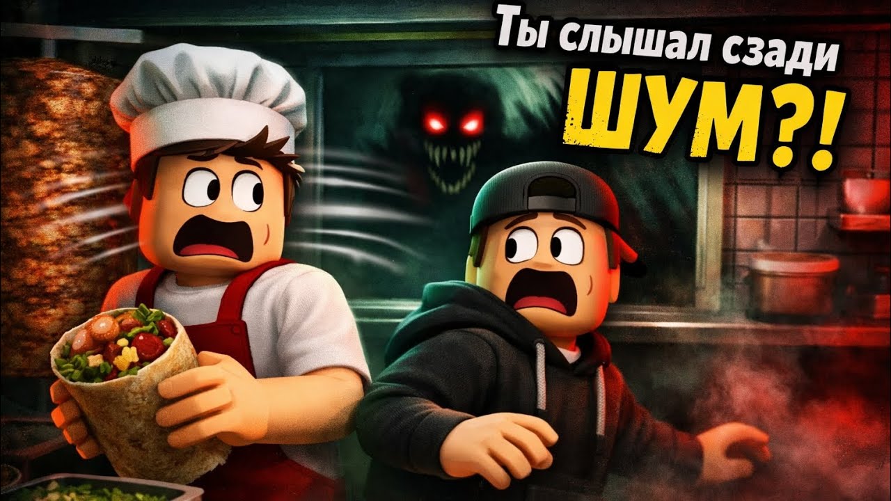 ЗРЯ МЫ УСТРОИЛИСЬ В НОЧНУЮ ШАУРМЕСНУЮ В РОБЛОКС.. 