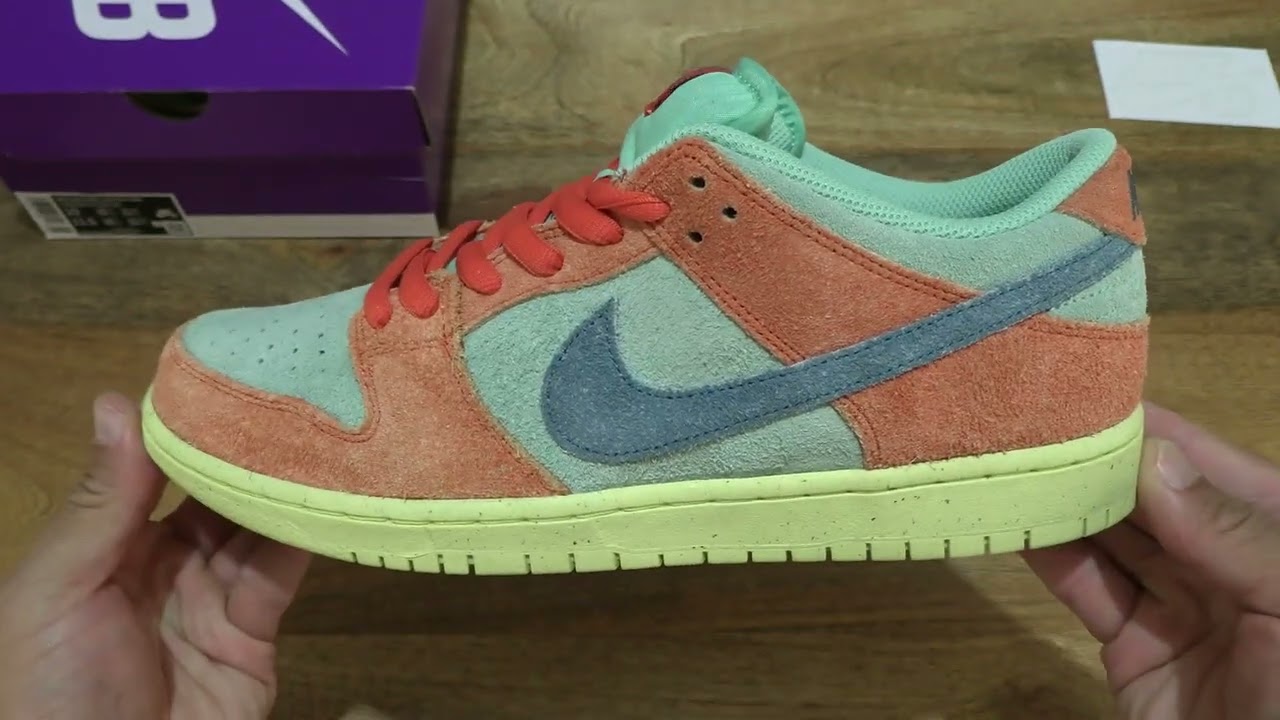 Nike SB Dunk Low Orange and Emerald Rise
