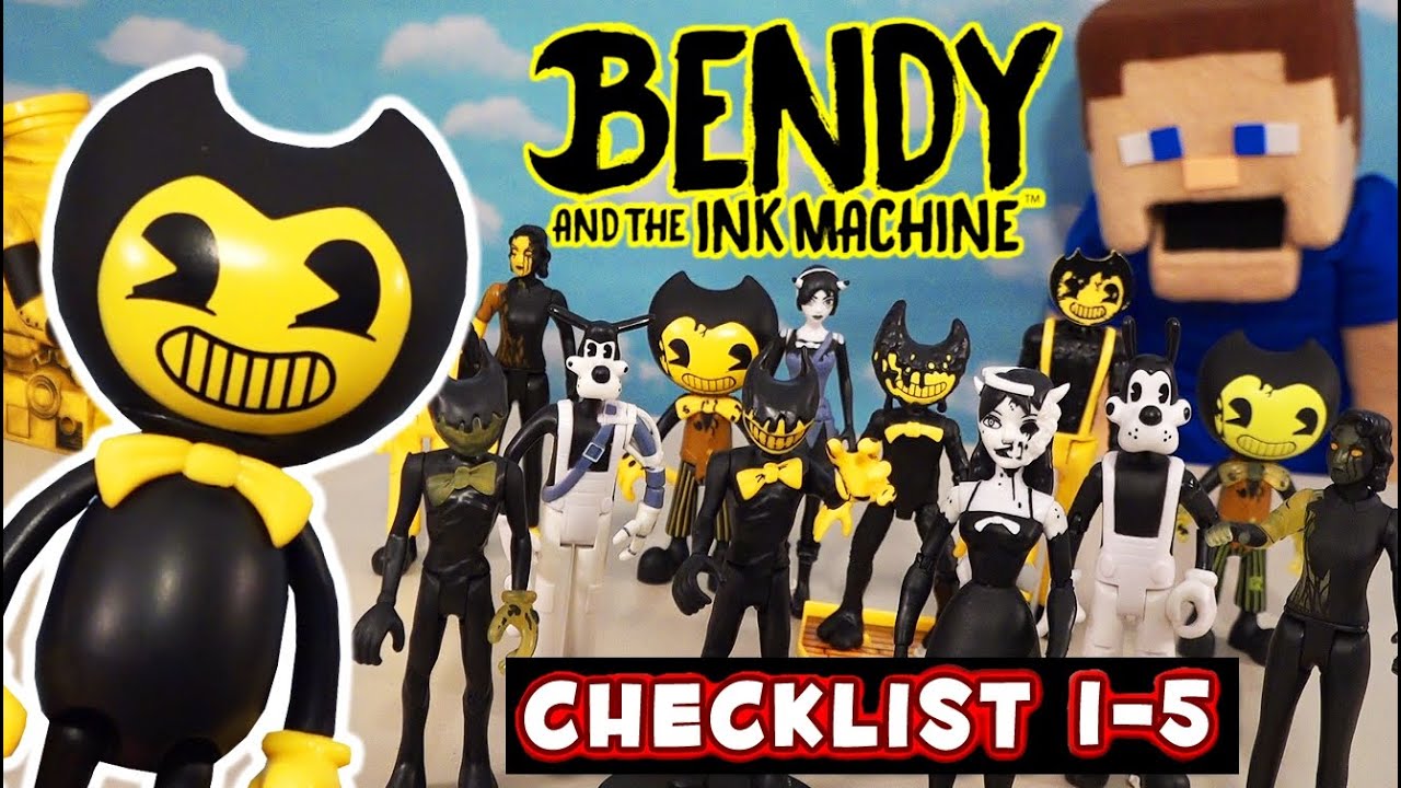 Bendy and the Ink Machine Articulated Figures Checklist BATIM PhatMojo Series 1-5 - Puppet Steve