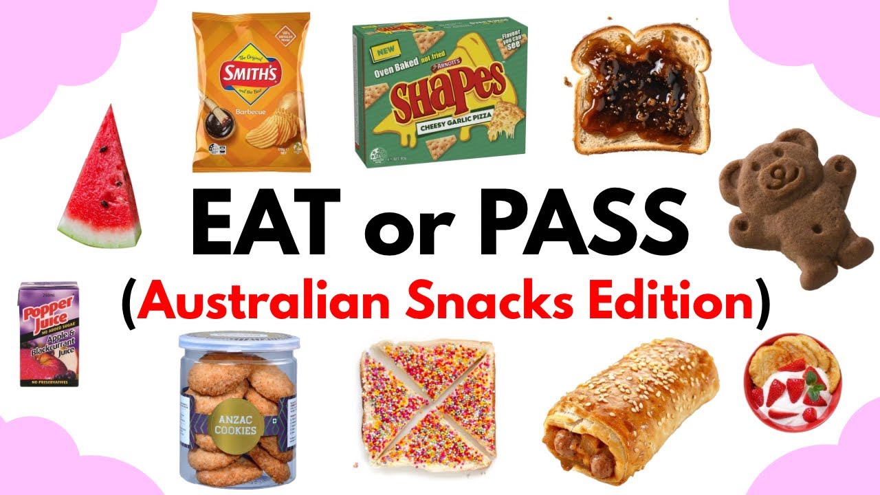 Australian food snacks | EAT or PASS edition #eatorpass #snacks