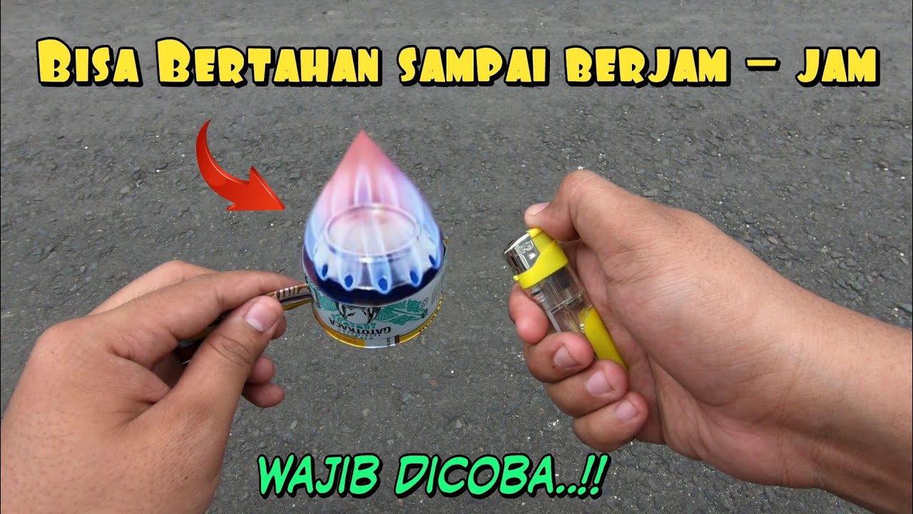 Cara Membuat Kompor Spirtus Dari Kaleng Bekas Mudah