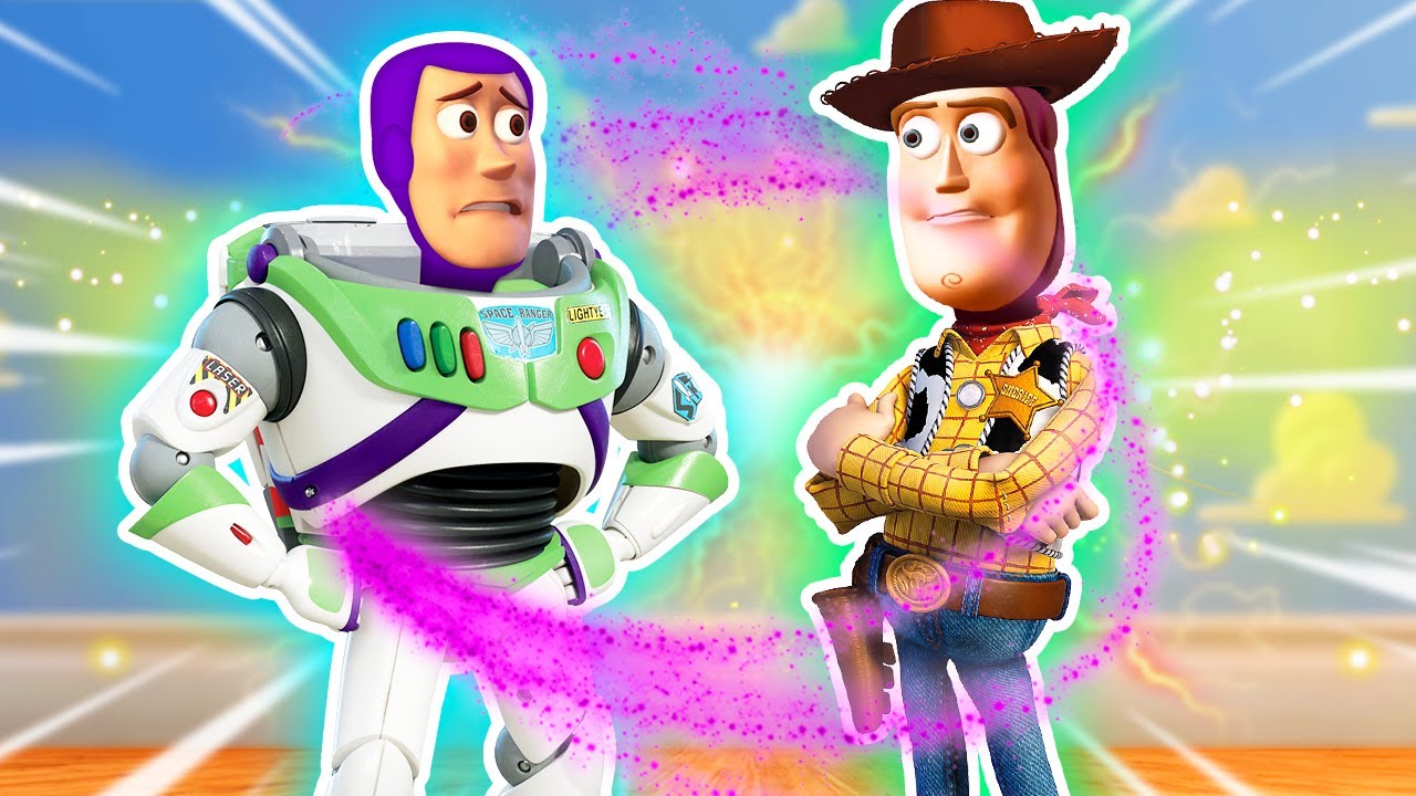 WOODY y BUZZ CAMBIAN DE CUERPO por un HECHIZO! 🚀 Toy Story  Juguetes Fantásticos