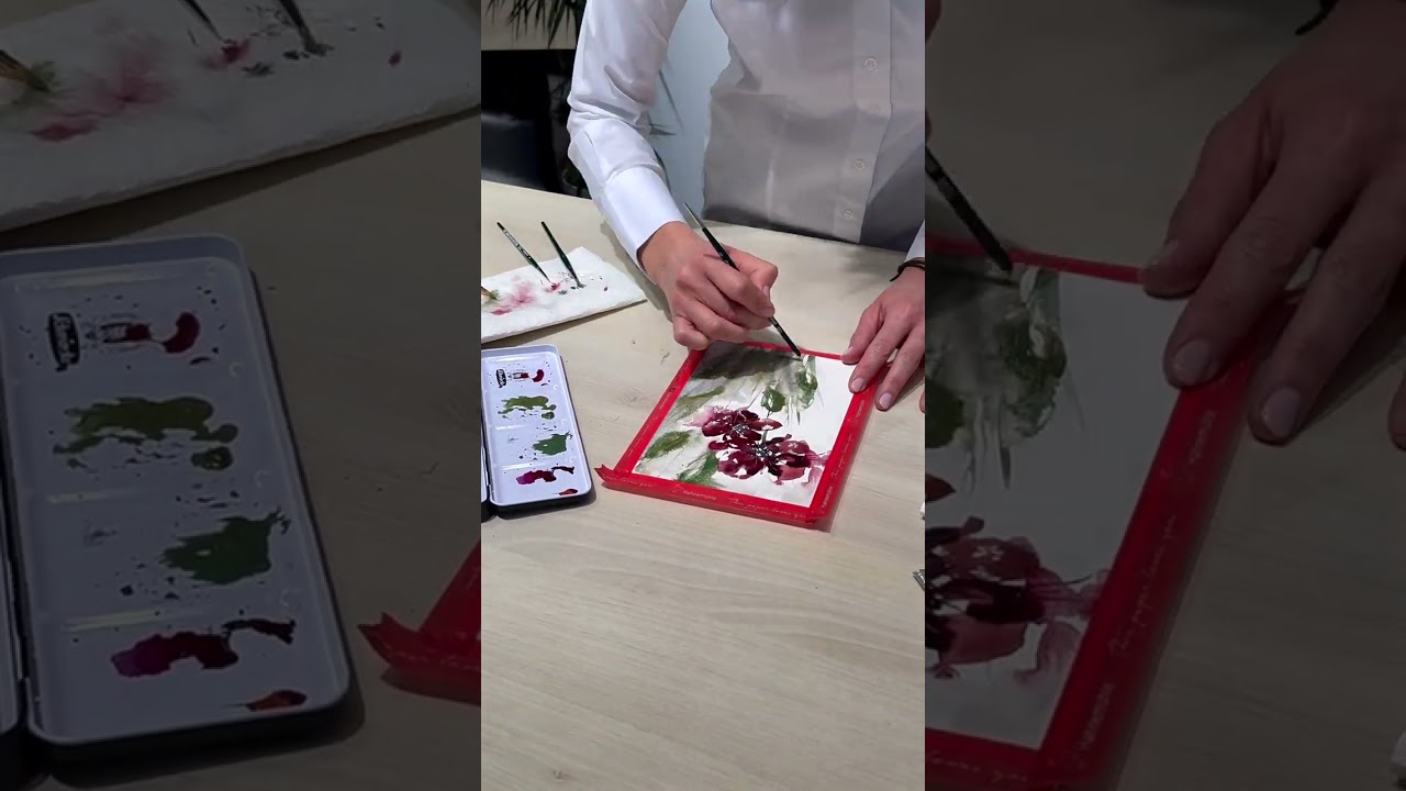 Hahnem&uuml;hle's Sugar Cane paper in use by artist Rana Ardal (@rana18art)
