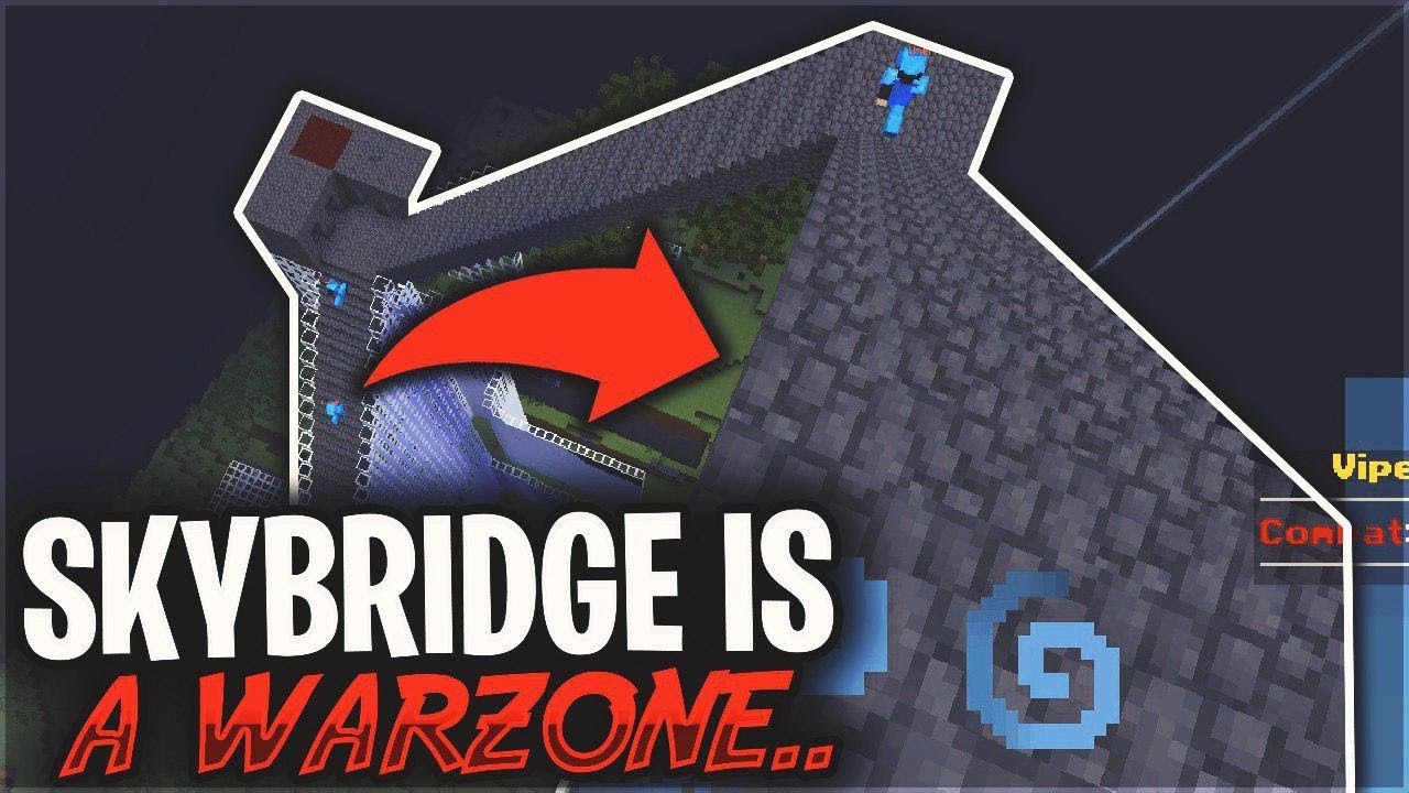 MY SKYBRIDGE IS A WARZONE... LIVING IN A SKYBRIDGE #3 | Minecraft HCF