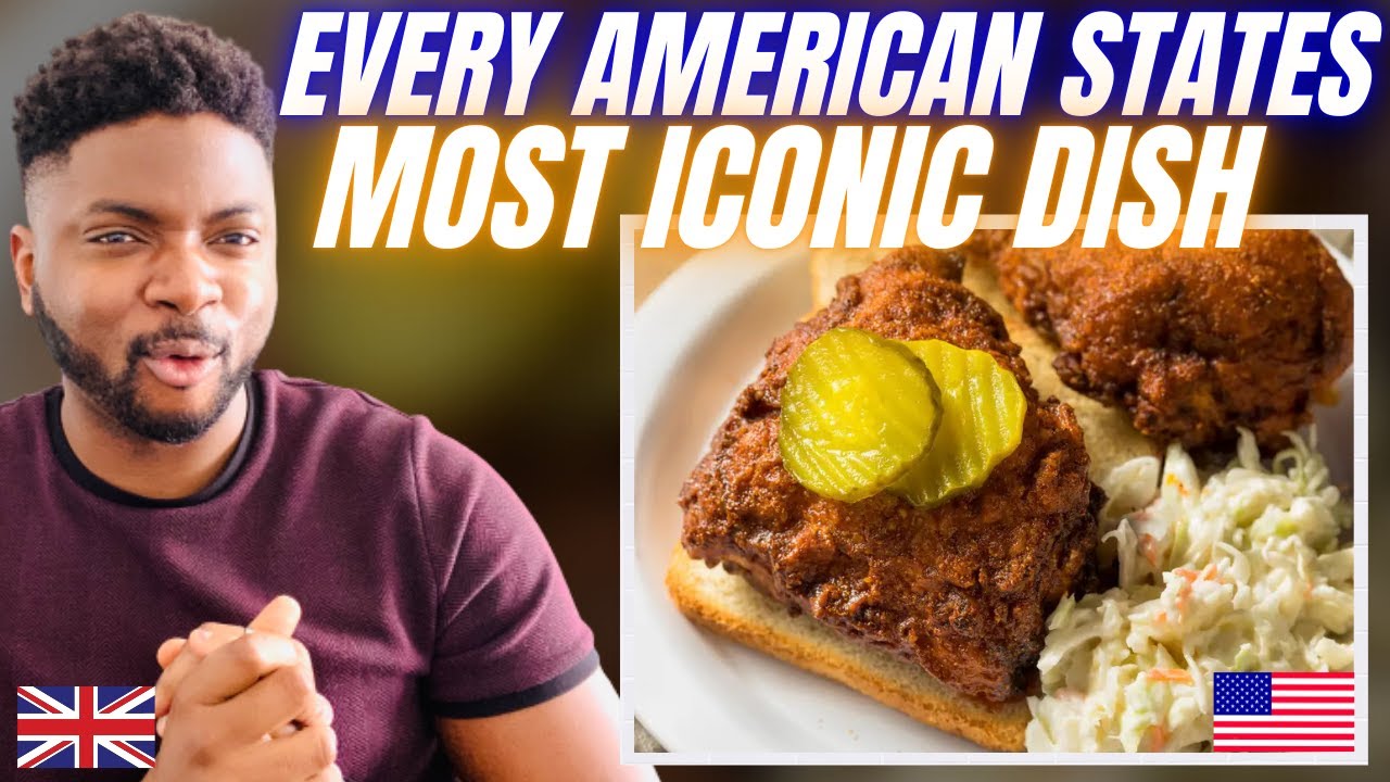 EVERY STATES MOST ICONIC DISH! -  Brit Reacts