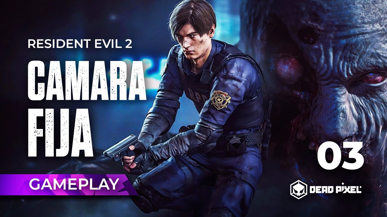 Juguemos Resident Evil 2 Remake con cámara fija estilo Clásico de 1998 [Leon Escenario 2, Parte 03].
