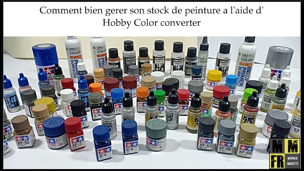 Comment bien gerer son stock de  peintures : Hobby color converter