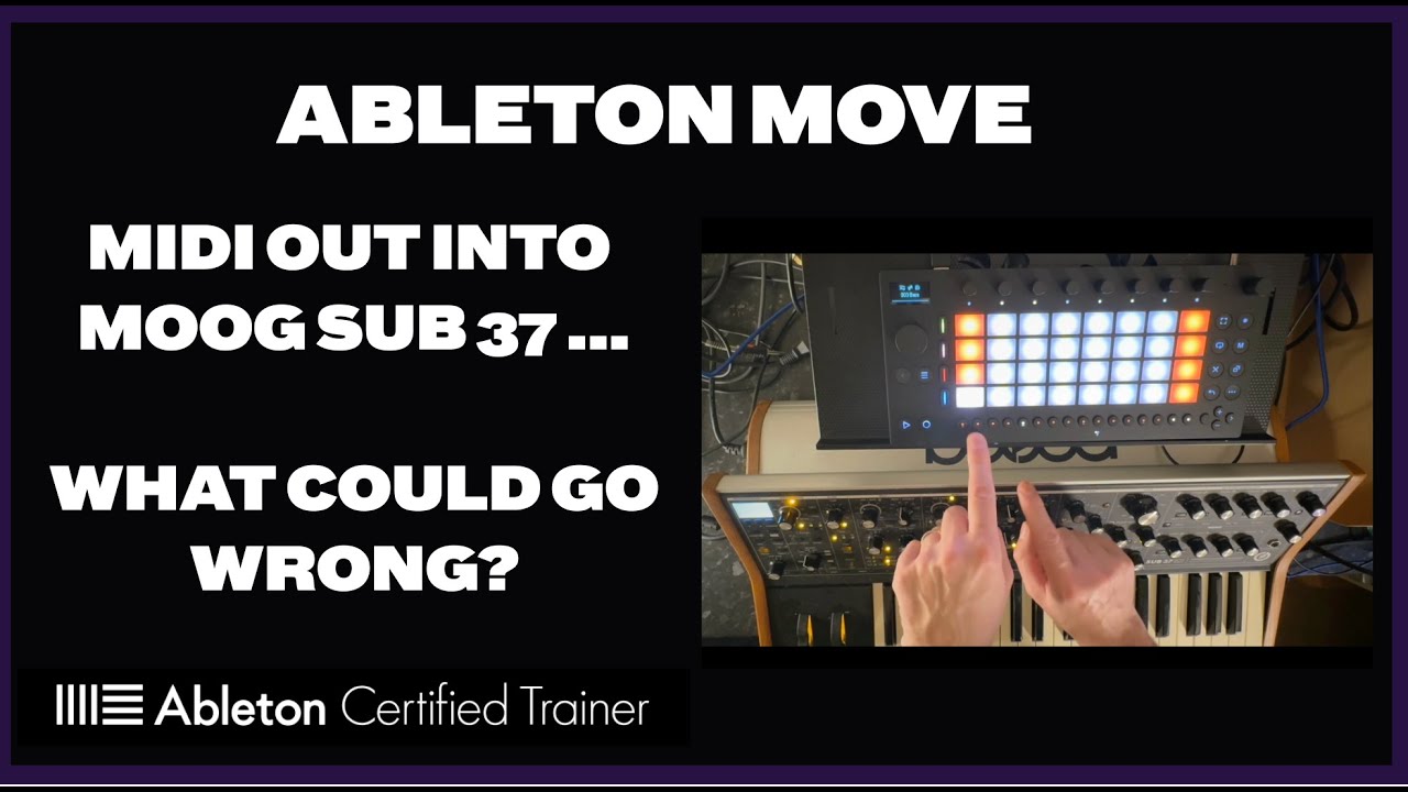 Перенос MIDI-выхода Ableton в Moog Sub 37.. быстрый джем и тест