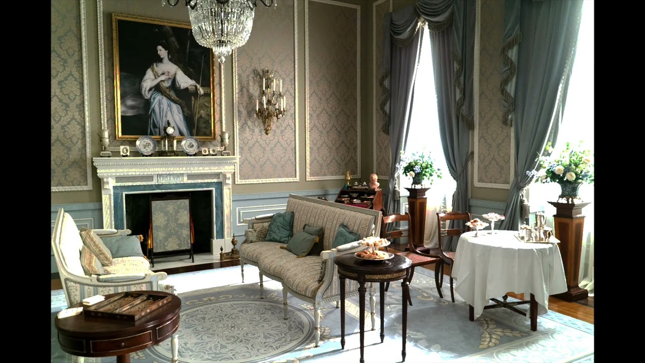Bridgerton ASMR Ambience | Relaxing in the Drawing Room ☕
