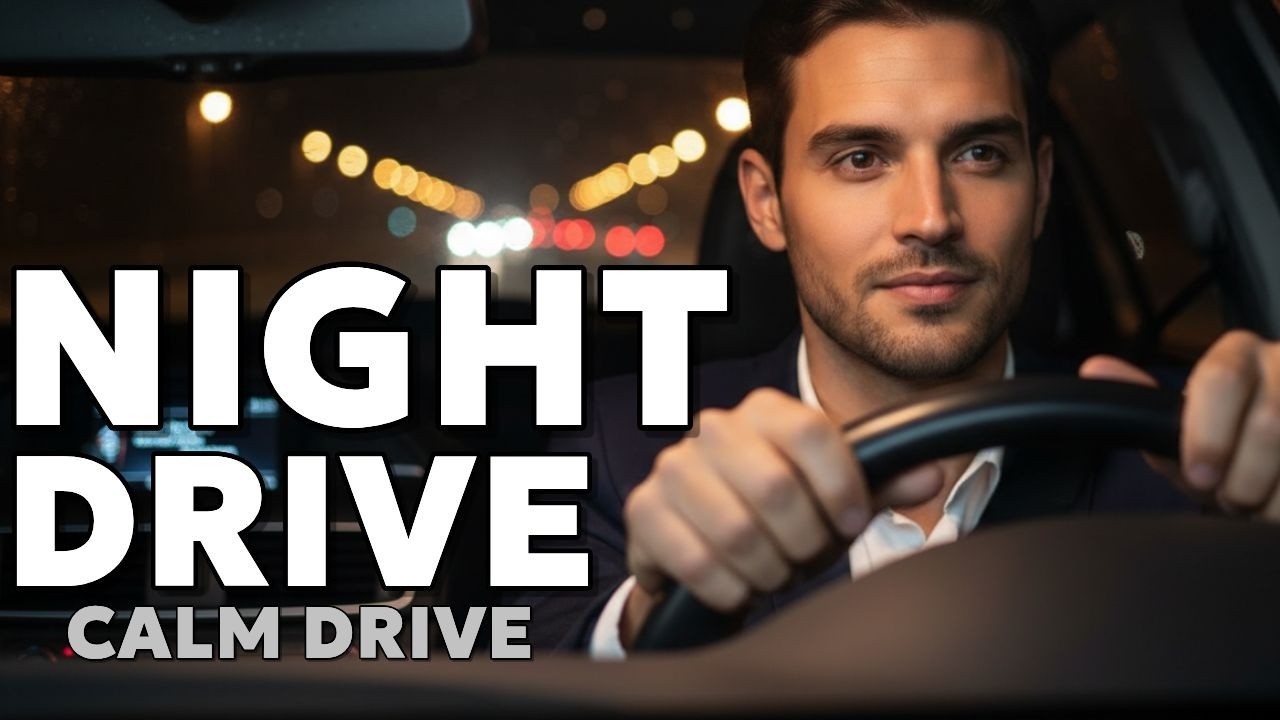 Night Drive BGM | Melancholic Night Mood | Calm Music for Late Night Driving