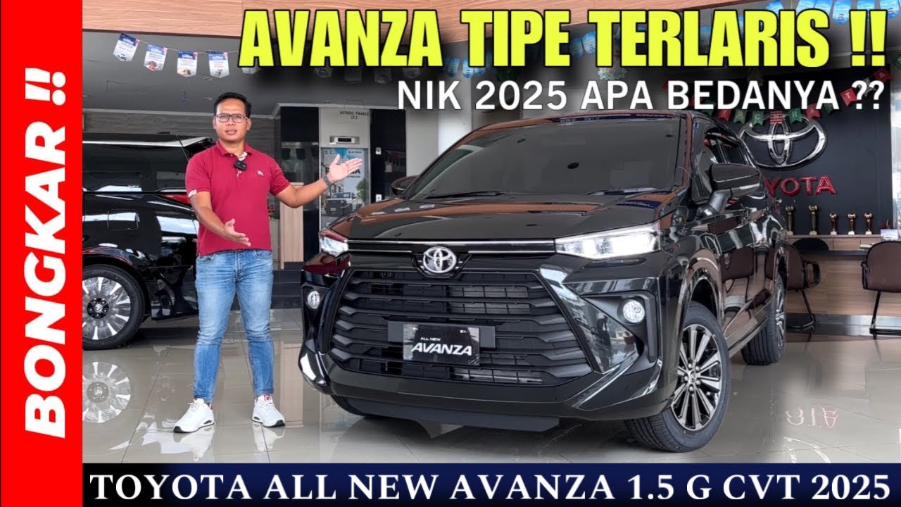 Bongkar !! TOYOTA NEW AVANZA 1.5 G CVT 2025 || REVIEW EXTERIOR & INTERIOR TERBARU !!