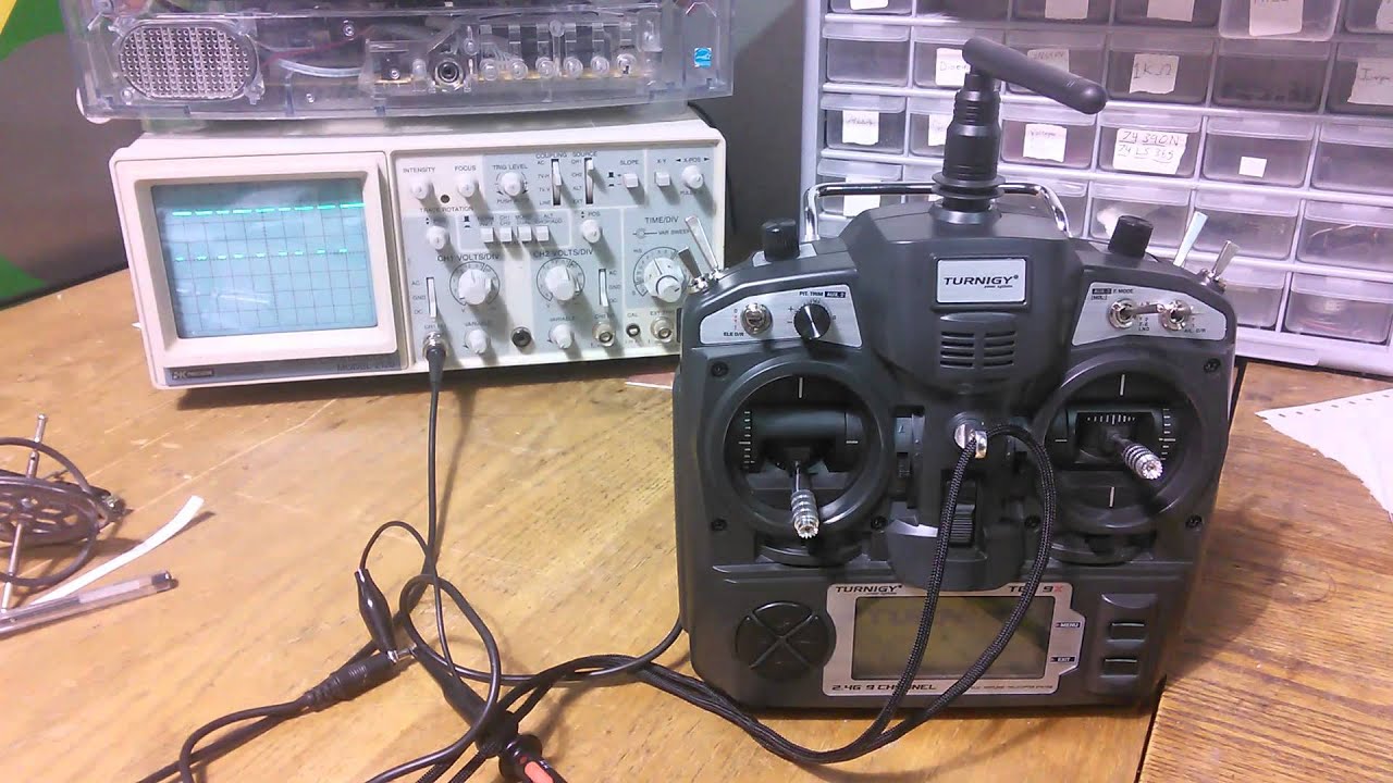 Turnigy9x PPM Trainer Port signals on Oscilloscope