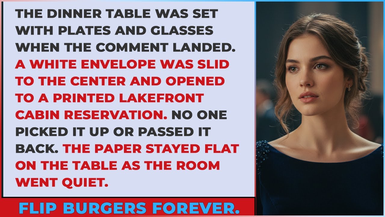 When they mocked my son at dinner, no one reached for the printed cabin reservation