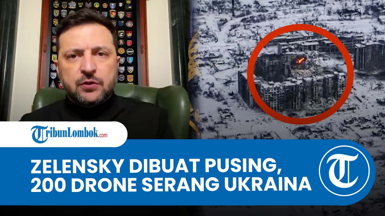200 Drone Rusia Serang Ukraina, Zelenskyy: Korban Tewas, Listrik Padam di Suhu Beku