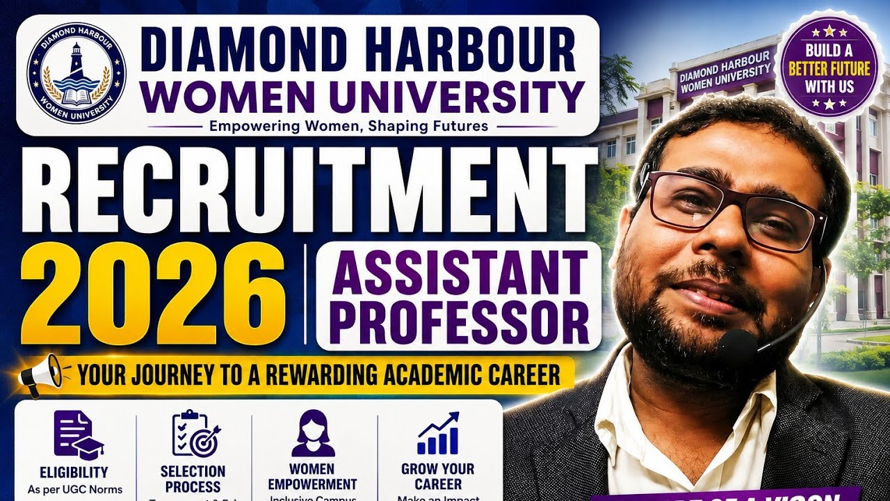 DIAMOND HARBOUR WOMEN'S UNIVERSITY RECRUITMENT 2026