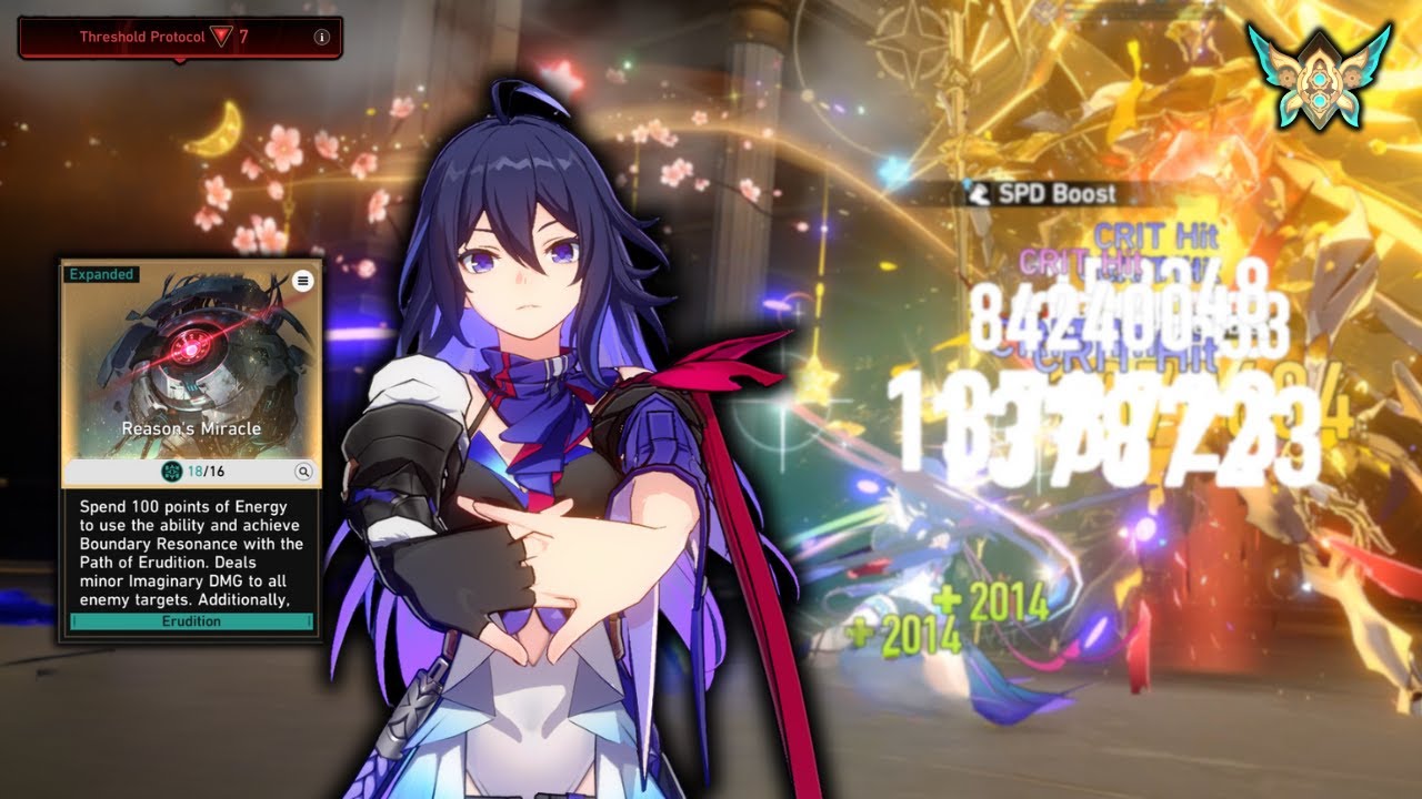 Long Time No Seele ! Seele with 100 Blessings & Erudition Path is Unlimited Turn ! DU V7 Full Run