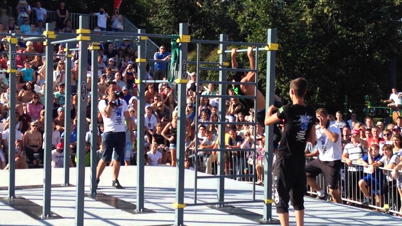 Street workout world championship 2014 Eryc Ramiro Ortiz Avendano (France) 2 round