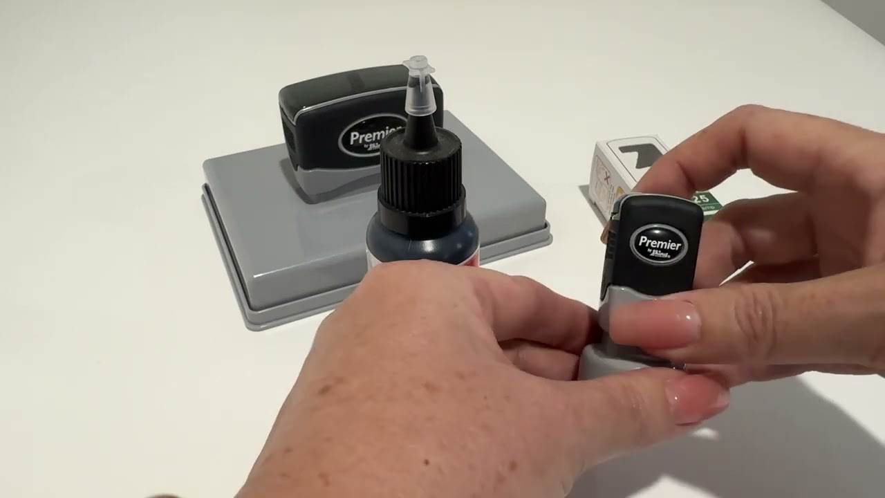 How to re-ink a Shiny Premier Pre-inked stamp