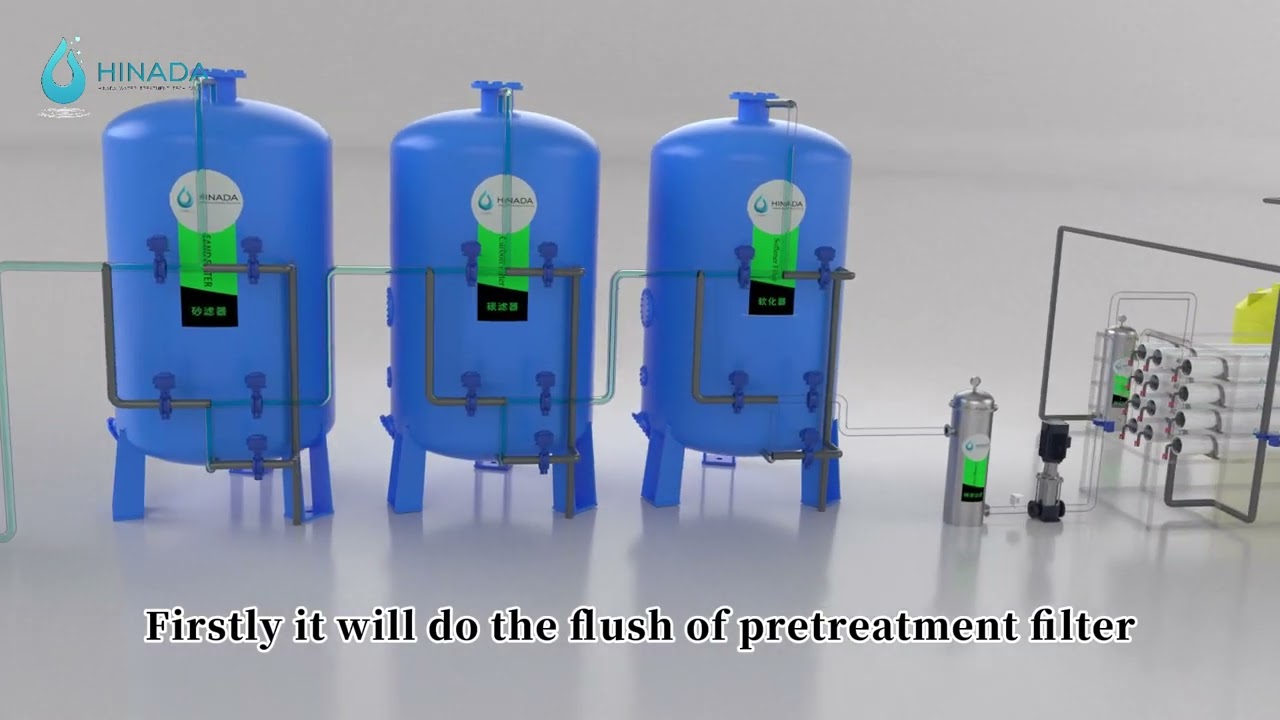 Industrial RO System Operation Process for drinking or industry application