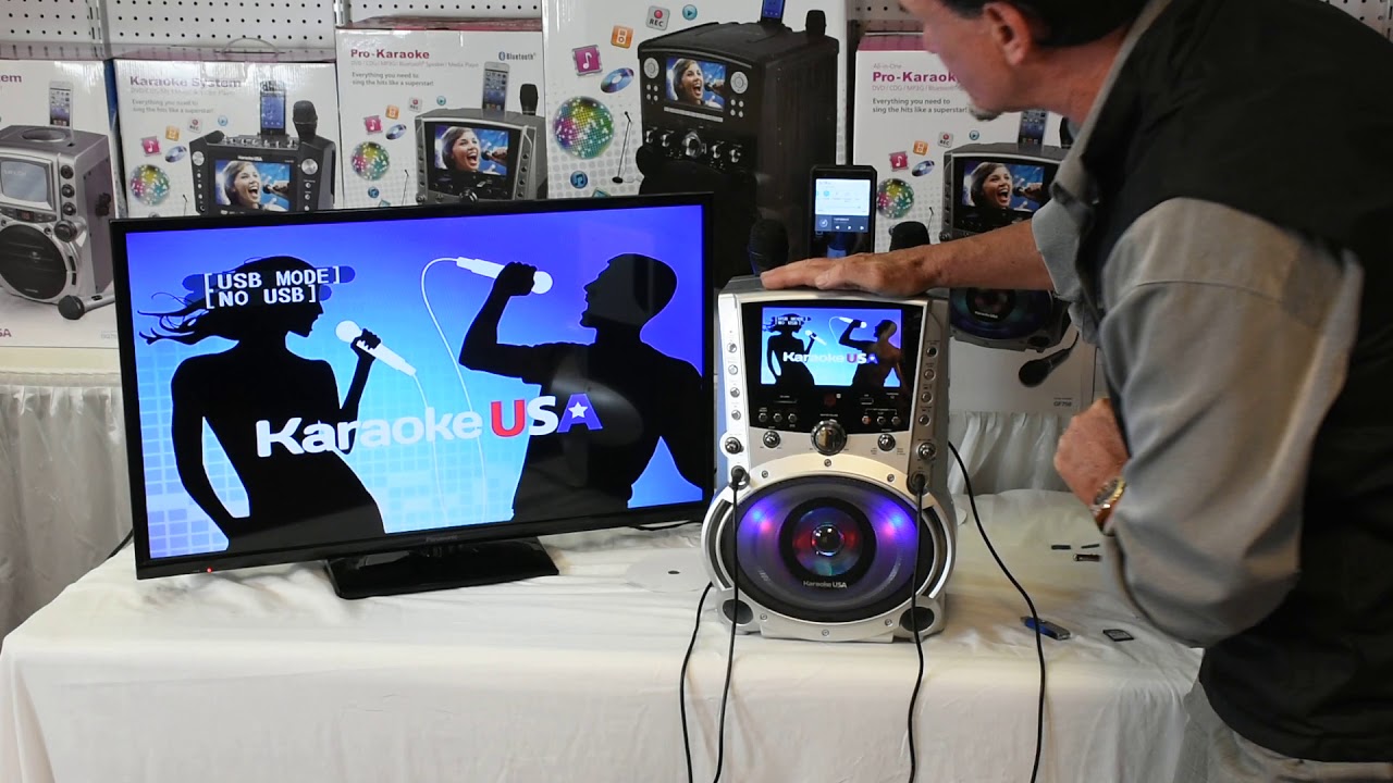 GF758 DVD/CDG/MP3G Karaoke Machine with 7