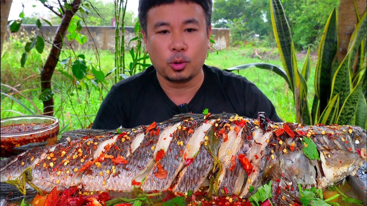 #mukbang ต้มส้มปลาค่อใหญ่