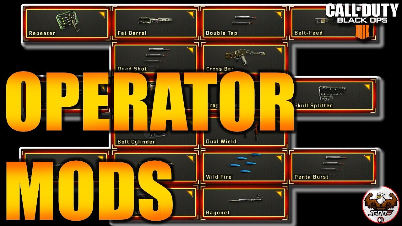 How Operator Mods Work in Black Ops 4 | All 18 Super Attachments!