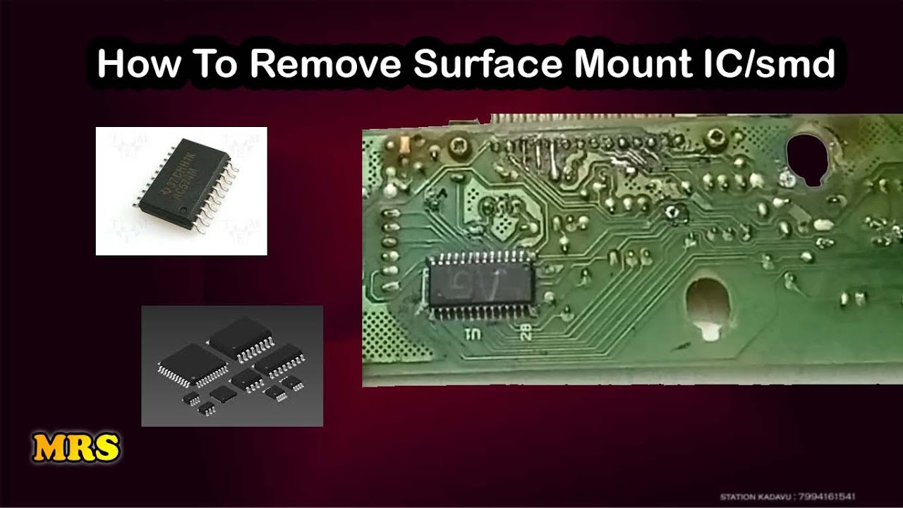 How To Remove Surface Mount IC / smd #MRS Electronics #046