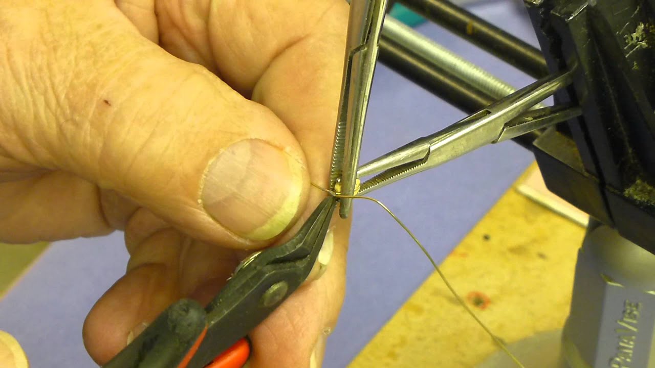 Metal hooks and strops for model ship building