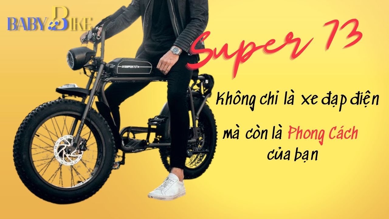 Xe Đạp Điện Super 73 Retro Cá Tính Thời Trang, Thu Hút Mọi Ánh Nhìn
