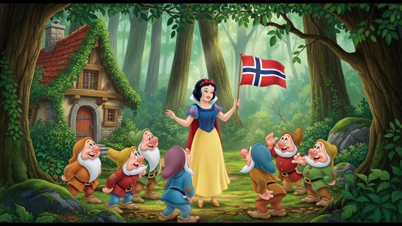 🍎 SNØHVIT OG DE SYV DVERGENE | Et trygt eventyr for barna! ✨💎