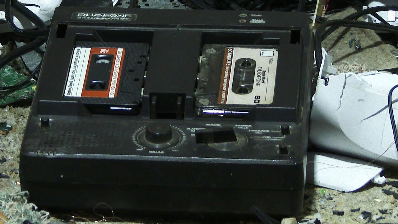 Vintage Radio Shack Tandy Duōfone Answering Machine Test of Destruction