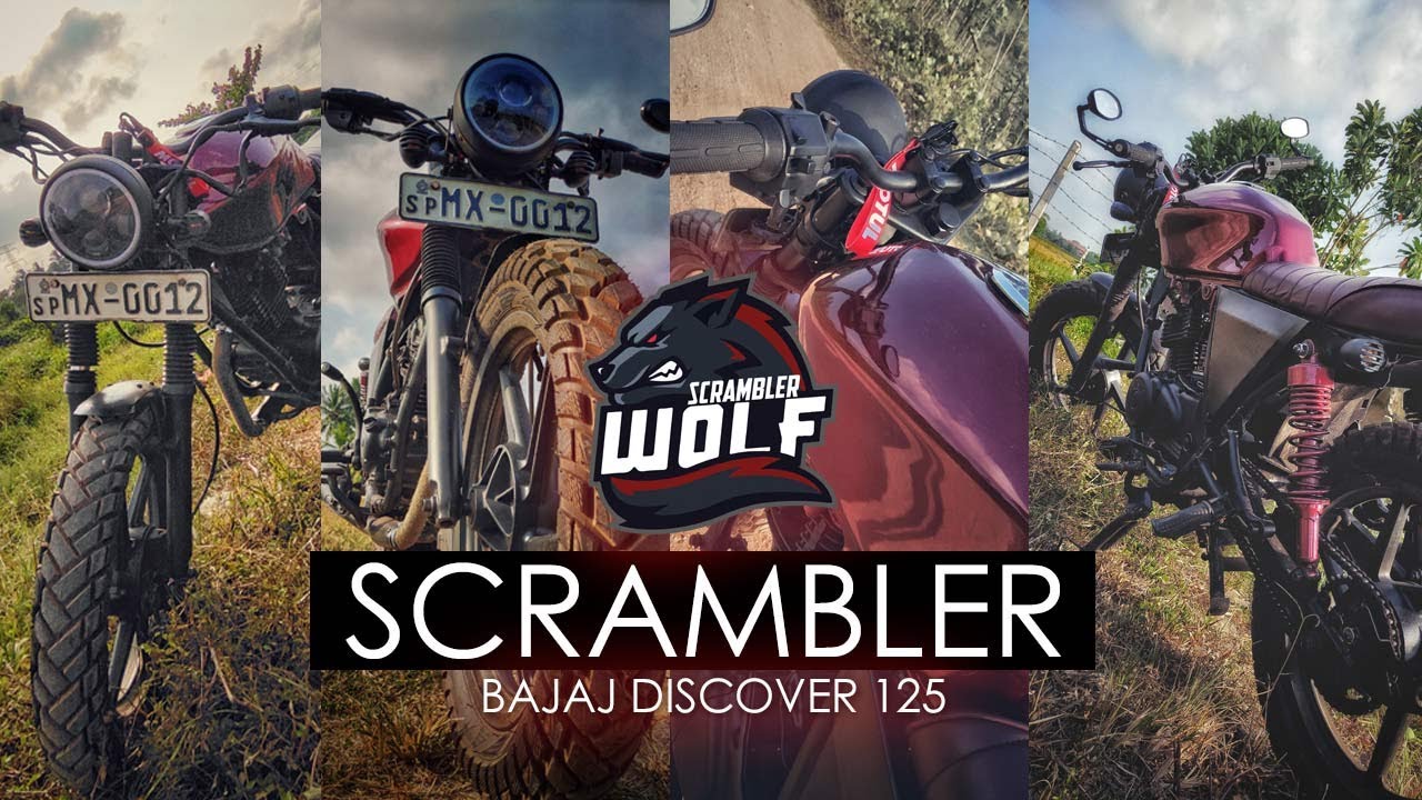 Modified Bajaj Discover 125 Into Scrambler Style // Sri Lanka