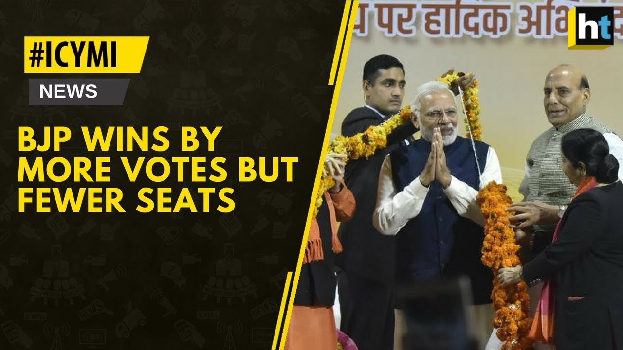 BJP wins by more votes but fewer seats