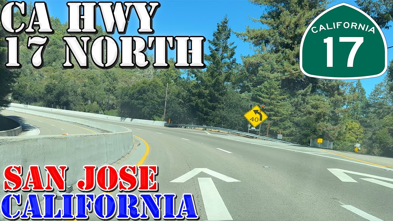 CA 17 North - Santa Cruz to San Jose - California - 4K Highway Drive